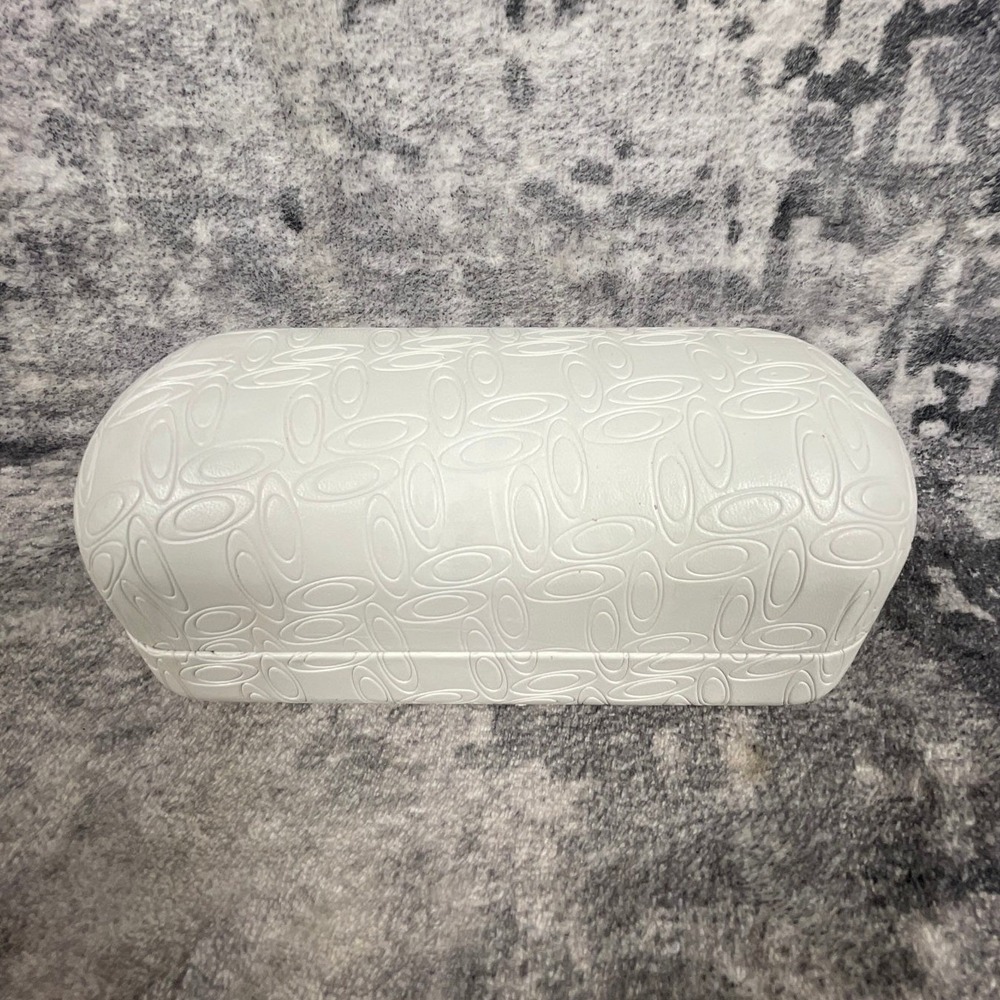 Oakley‎ White Logo Embossed Clamshell  Leather Case, Sunglasses Case